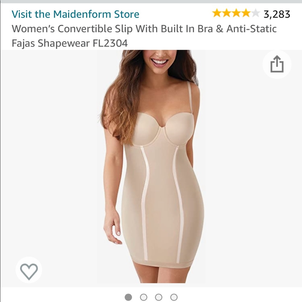 Women’s Convertible Slip With Built In Bra